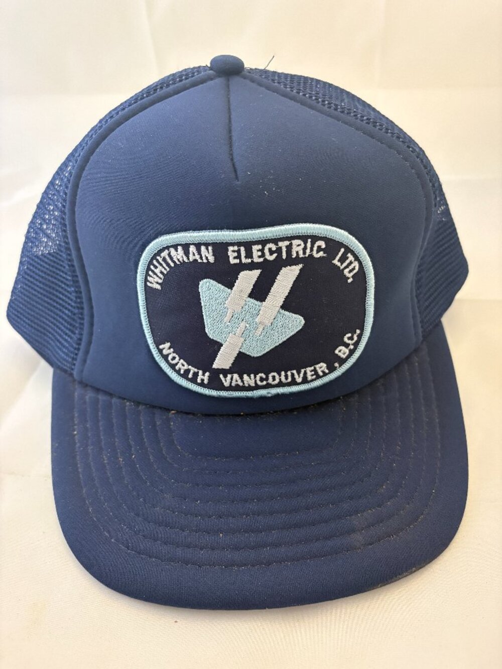 Vintage Whitman Electric Ltd North Vancouver BC Trucker Hat Mesh Snapback